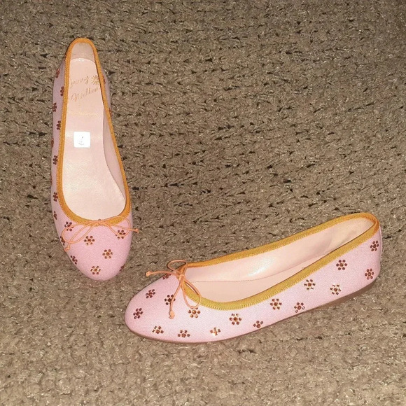 JENNY WALTON X PRETTY BALLERINAS-Pink/Orange-Swarovski Crystals-Sz 37.5-NWOB - Picture 1 of 8